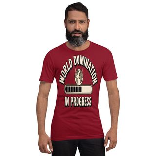 Evil Leaders World Domination In Progress Tee Front