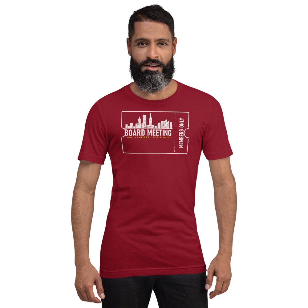 Evil Leaders Board Meeting Ticket Tee
