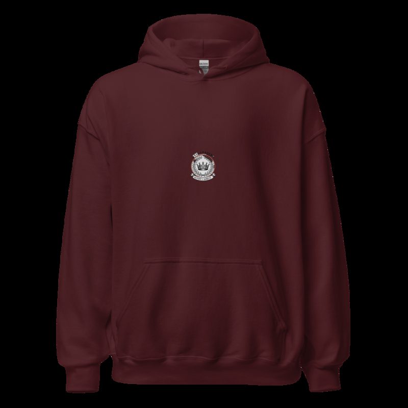 Evil Leaders Crown Crest Hoodie Maroon