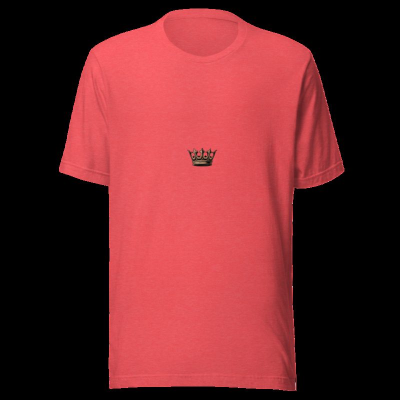 Evil Leaders Cracked Crown Icon Tee Heather Red
