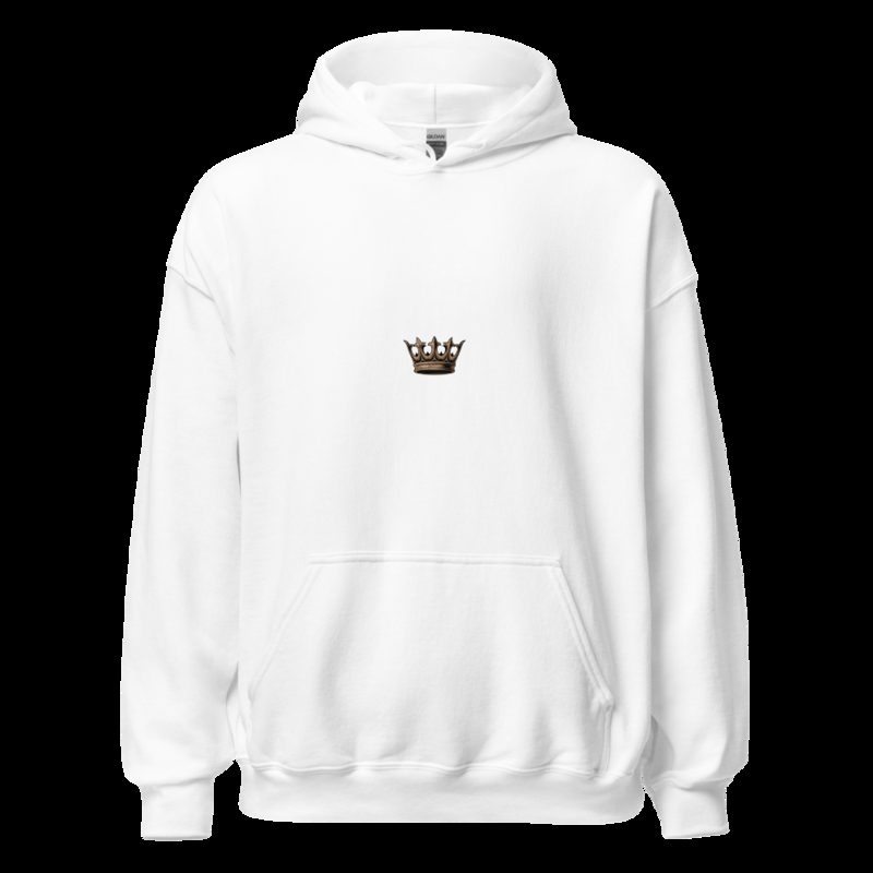 Evil Leaders Cracked Crown Icon Hoodie White