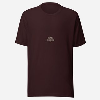 Evil Leaders Nice Is Overrated Tee Oxblood Black