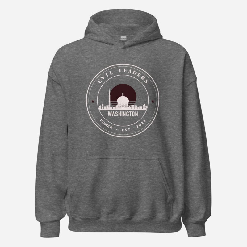 Evil Leaders Capital Crest Hoodie Graphite Heather