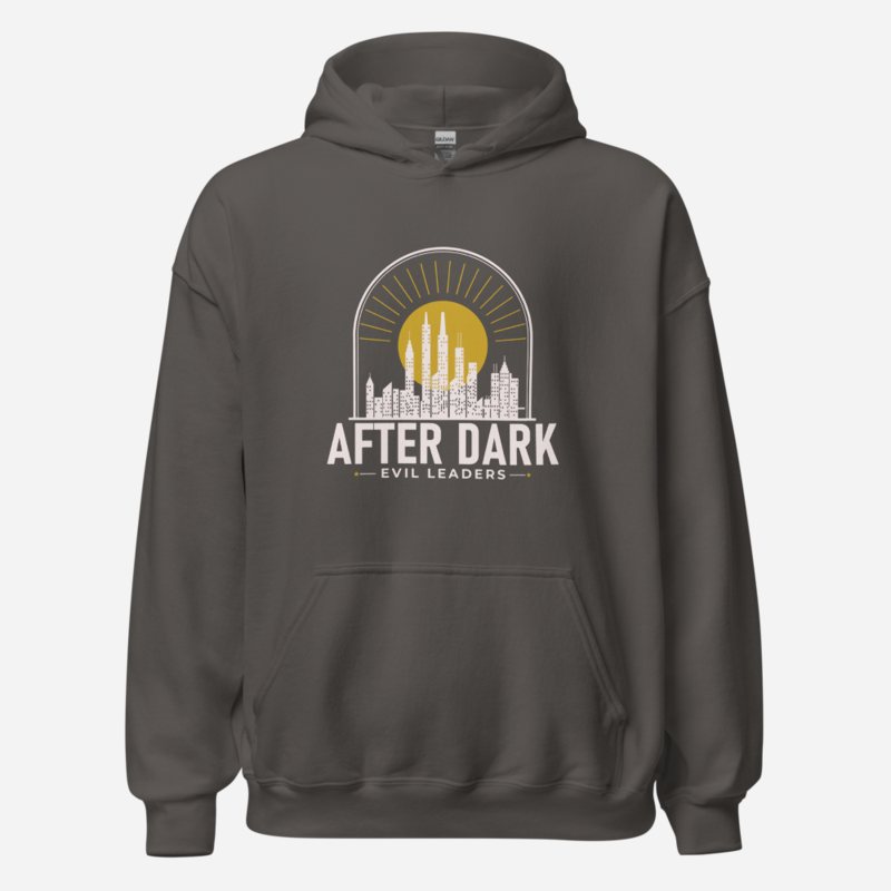 Evil Leaders After Dark Skyline Hoodie Charcoal