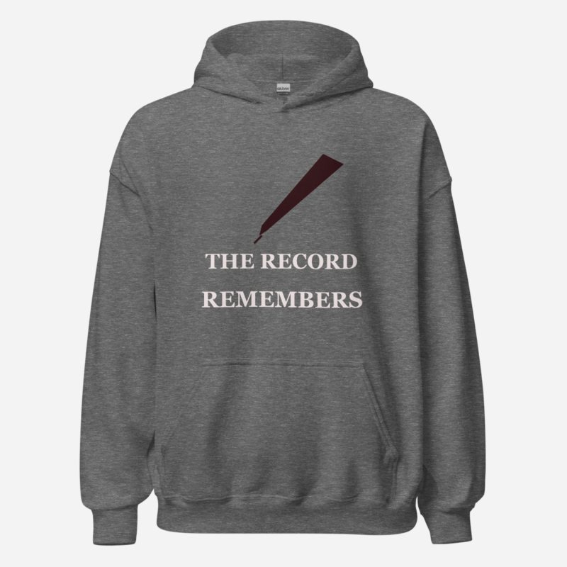 Evil Leaders The Record Remembers Hoodie in Graphite Heather