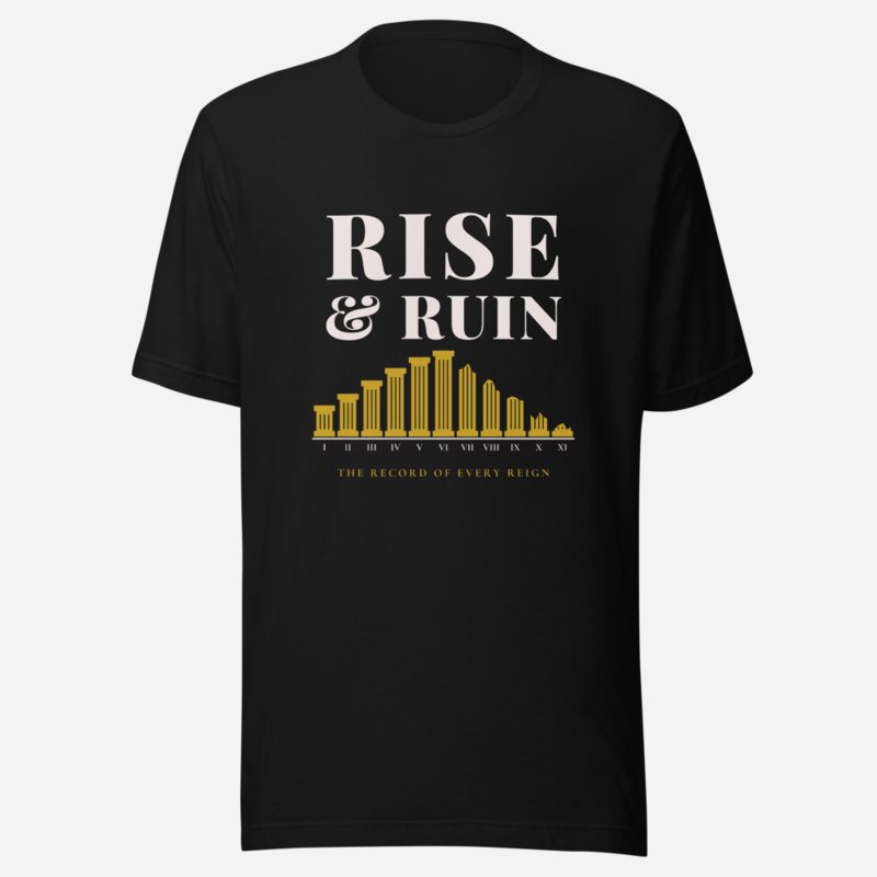 Evil Leaders Rise And Ruin Tee Black