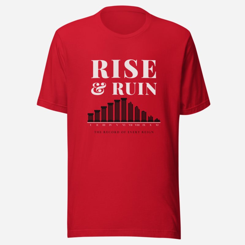 Evil Leaders Rise And Ruin Tee Red