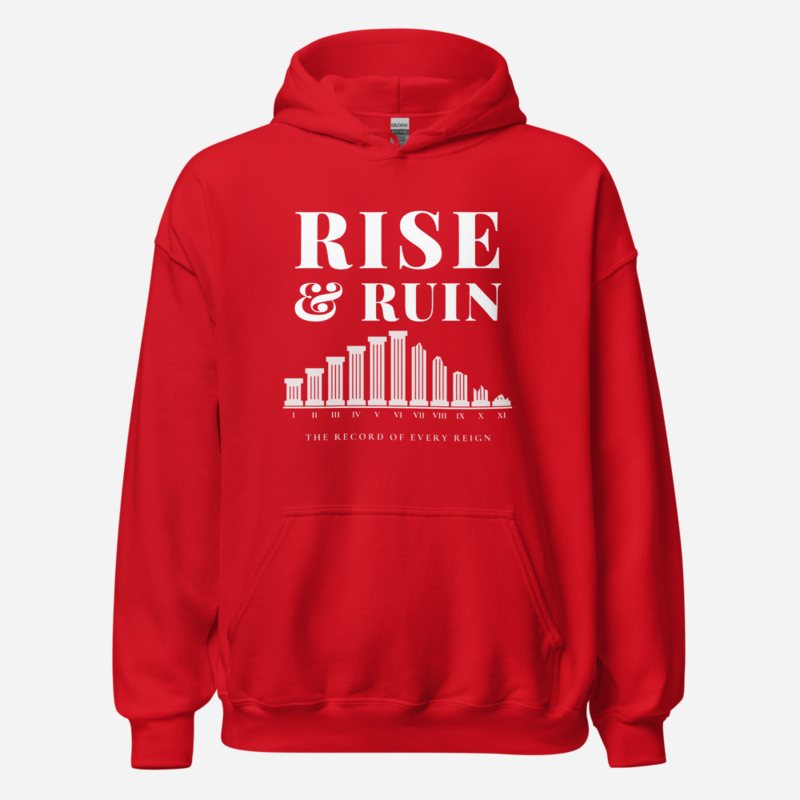 Evil Leaders Rise And Ruin Hoodie Red