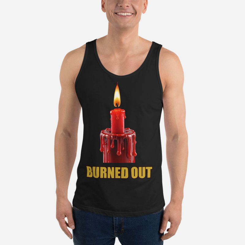 Evil Leaders Burned Out Candle Tank Black
