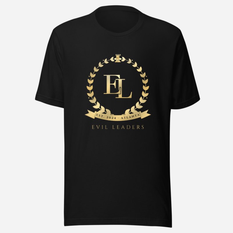 Evil Leaders Maison Crest Tee in Black