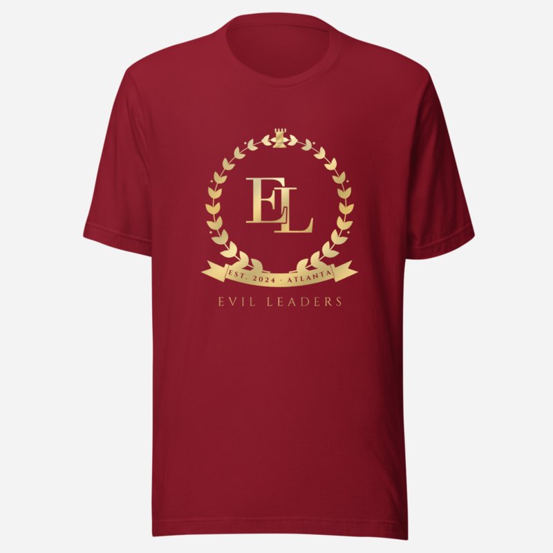 Evil Leaders Maison Crest Tee Cardinal