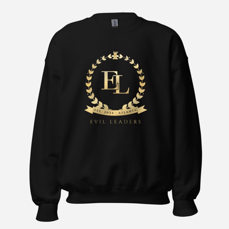 Evil Leaders Maison Crest Sweatshirt in Black