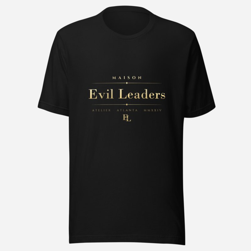 Evil Leaders Maison Signature Tee in Black