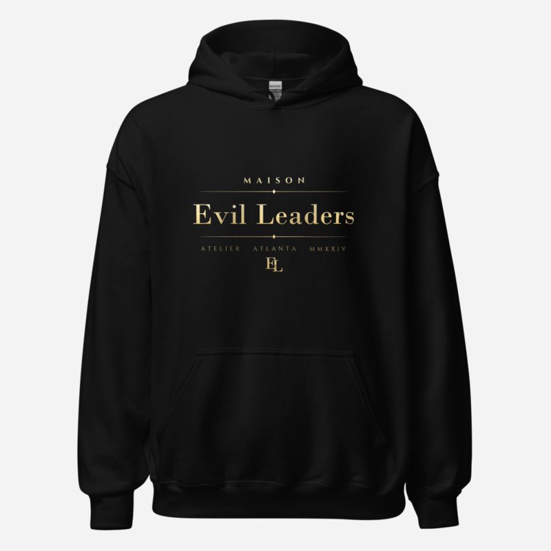 Evil Leaders Maison Signature Hoodie Black