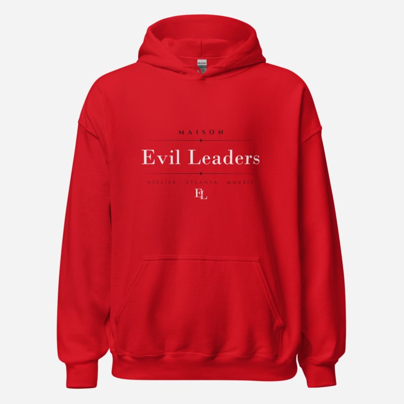 Evil Leaders Maison Signature Hoodie in Red