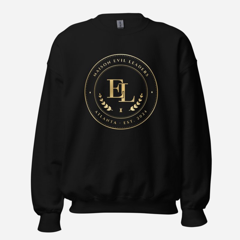 Evil Leaders Maison Medallion Sweatshirt in Black
