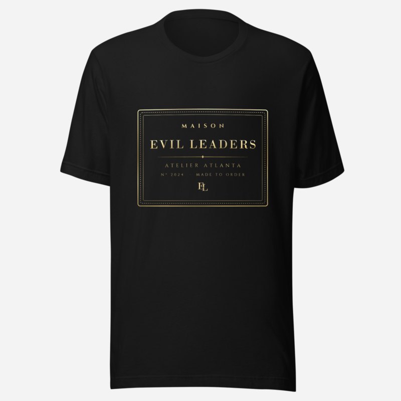 Evil Leaders Maison Atelier Label Tee Black