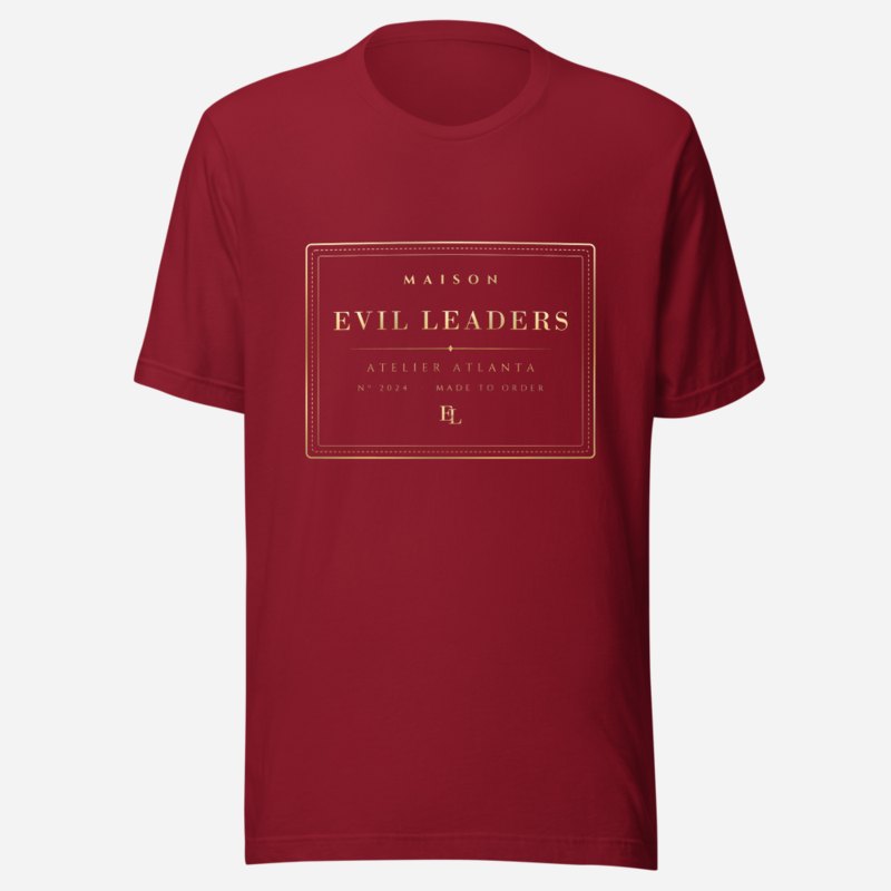 Evil Leaders Maison Atelier Label Tee Cardinal