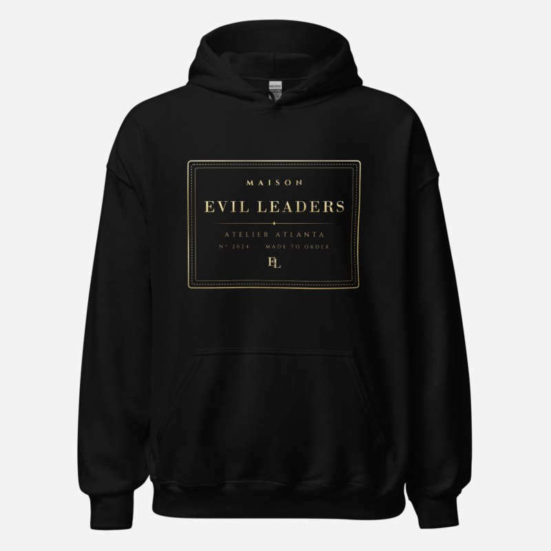 Evil Leaders Maison Atelier Label Hoodie Black
