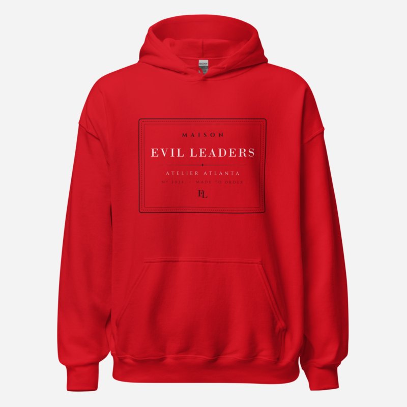 Evil Leaders Maison Atelier Label Hoodie Red