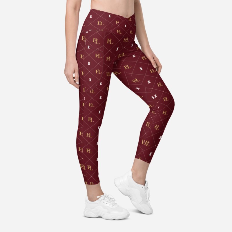 Evil Leaders Maison Monogram Canvas Leggings