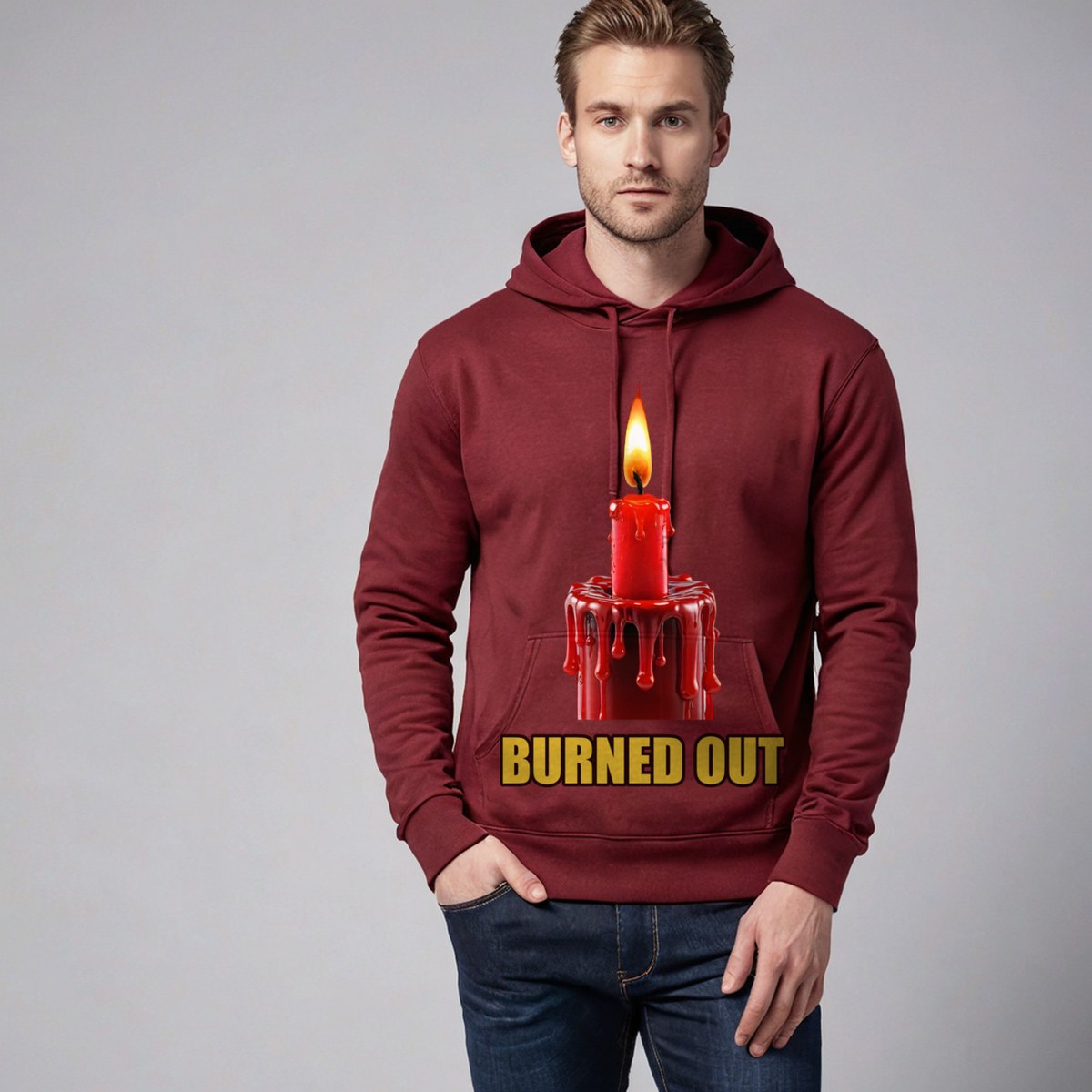 Evil Leaders Burned Out Candle Hoodie