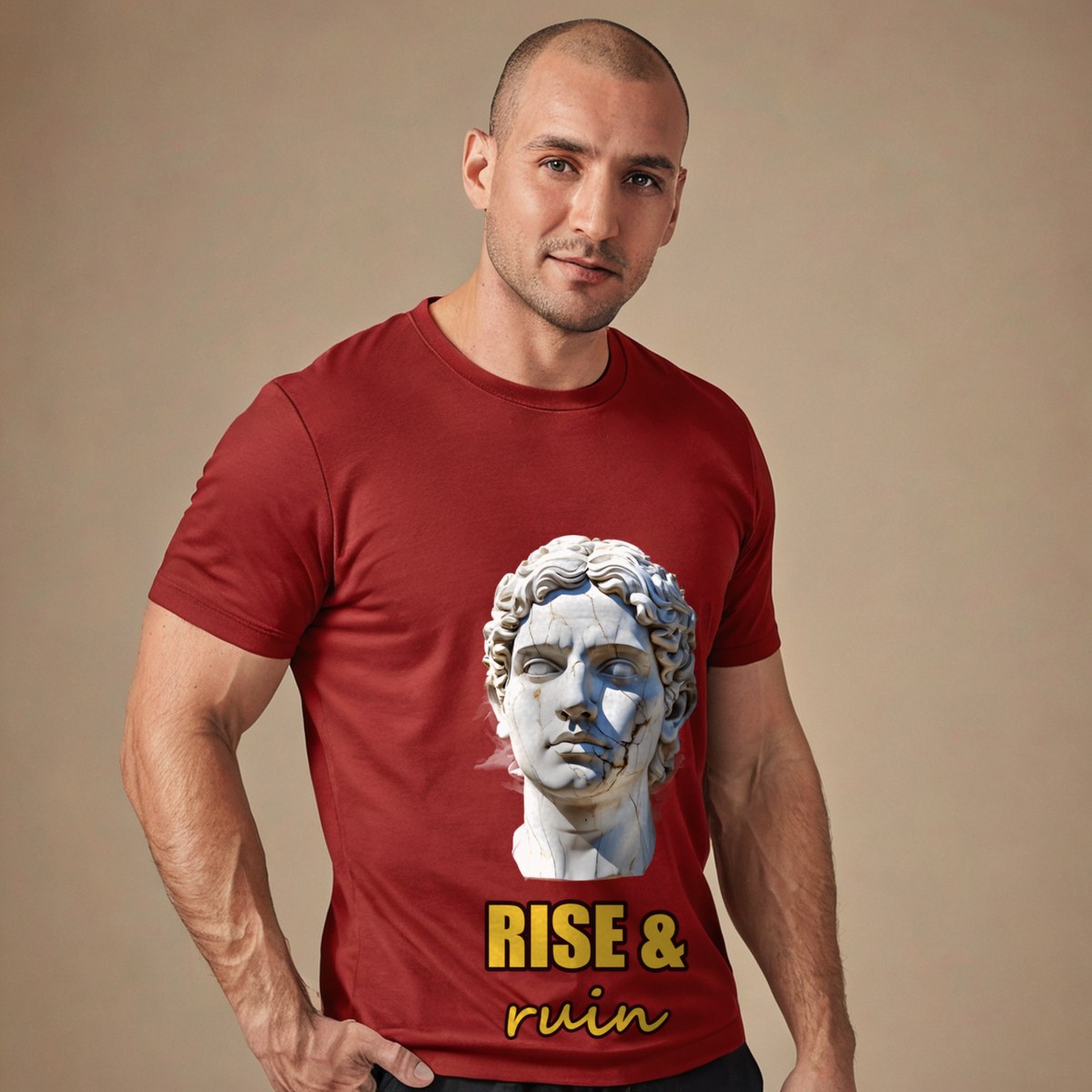 Evil Leaders Rise & Ruin Falling Statue Tee